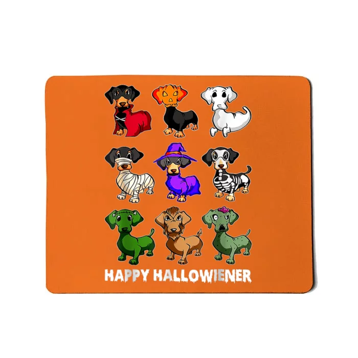 Dachshund Happy Halloweiner Funny Halloween Dogs Lover Gifts Mousepad