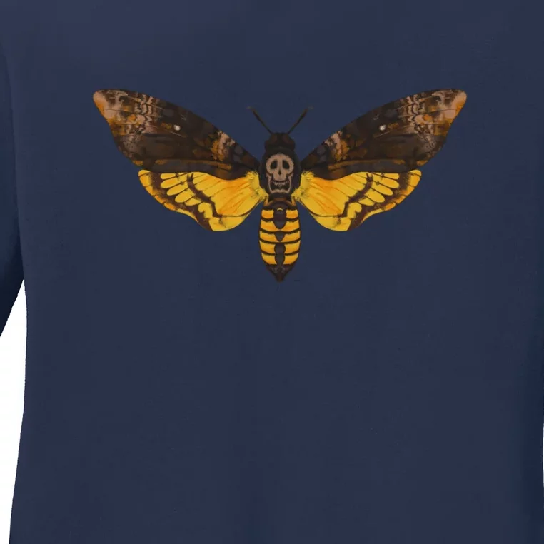 DeathS Head Hawkmoth Ladies Long Sleeve Shirt