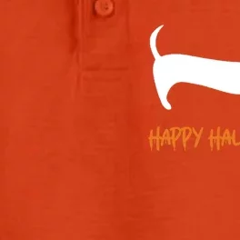 Dachshund Happy Halloweiner Funny Halloween Dogs Lover Funny Gift Funny Gift Dry Zone Grid Performance Polo