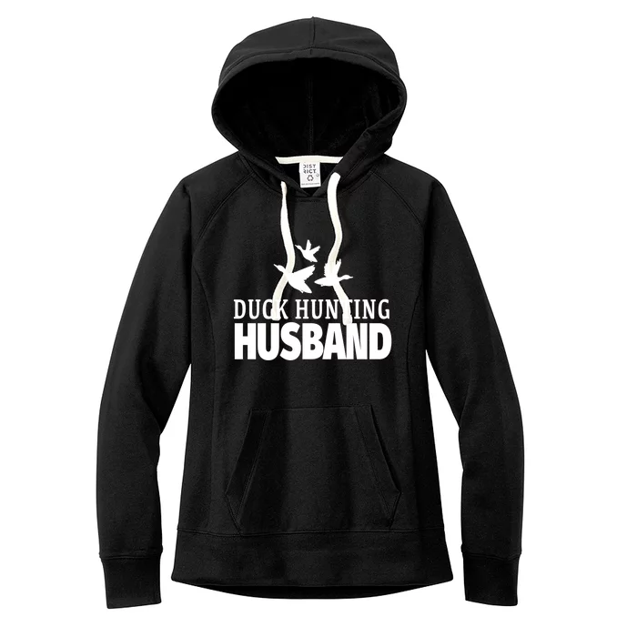 Duck Hunting Husband Flying Ducks Gift Women's Fleece Hoodie