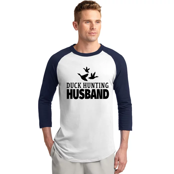 Duck Hunting Husband Flying Ducks Gift Baseball Sleeve Shirt