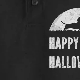 Dachshund Happy Halloweenie Costume Wiener Dog In The Moon Dry Zone Grid Performance Polo