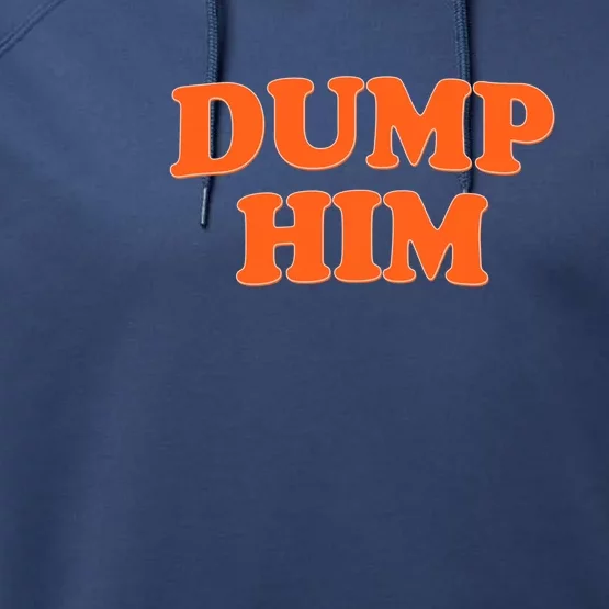 Dump Him Heart Performance Fleece Hoodie