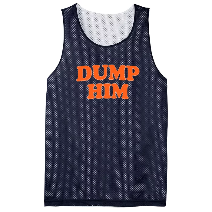 Dump Him Heart Mesh Reversible Basketball Jersey Tank