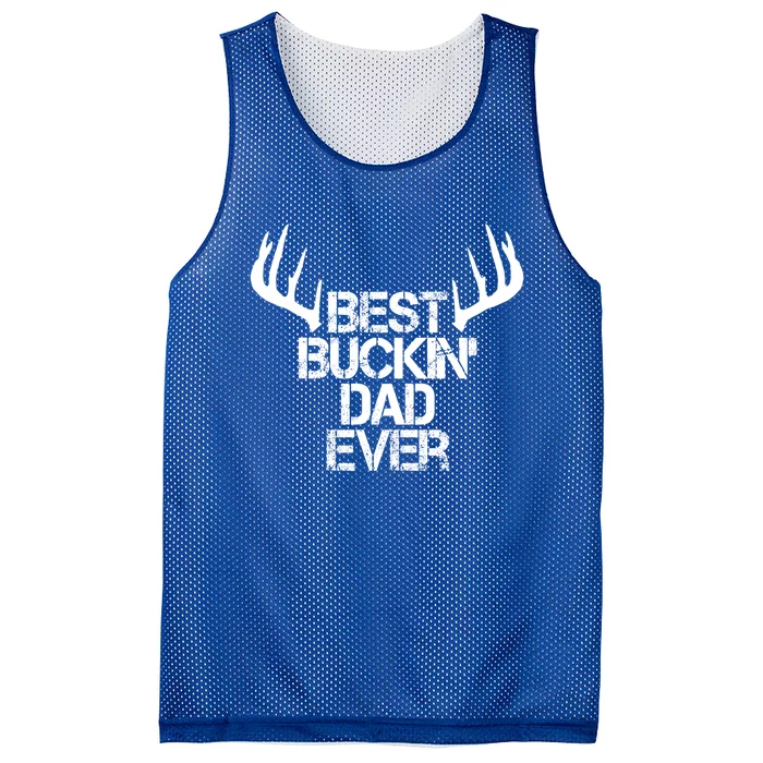 Deer Hunting Hunter Papa Daddy Best Buckin Dad Ever Gift Mesh Reversible Basketball Jersey Tank