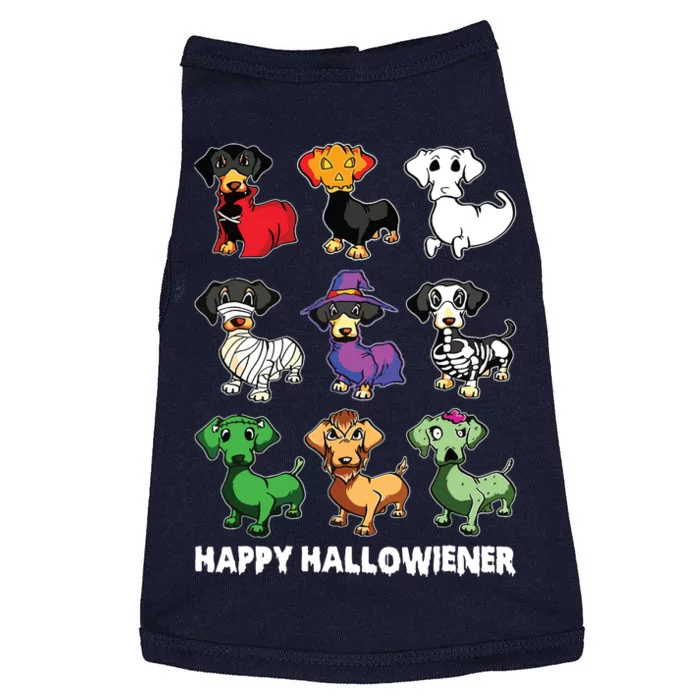 Dachshund Happy Halloweiner Funny Halloween Dogs Lover Doggie Tank