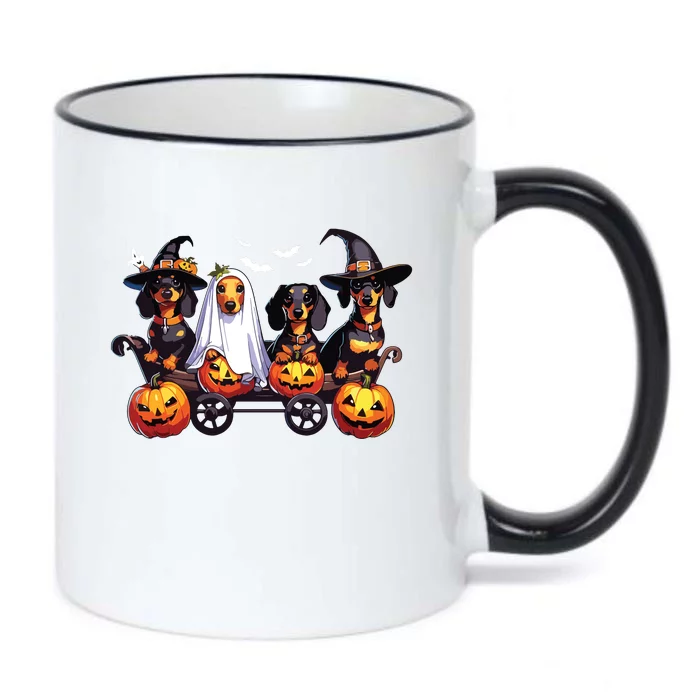 Dachshund Happy Halloweiner Funny Halloween Dogs Lover Black Color Changing Mug