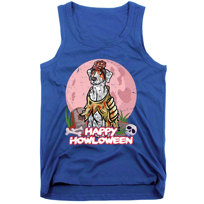 Dalmatian Happy Halloween Costume Zombie Cute Gift Tank Top