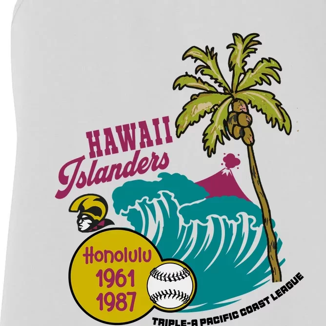 Defunct Hawaii Islanders Baseball Team Women's Racerback Tank