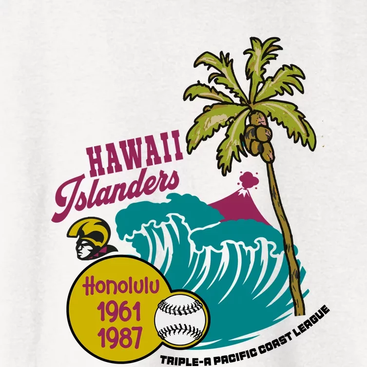 Defunct Hawaii Islanders Baseball Team Women's Crop Top Tee