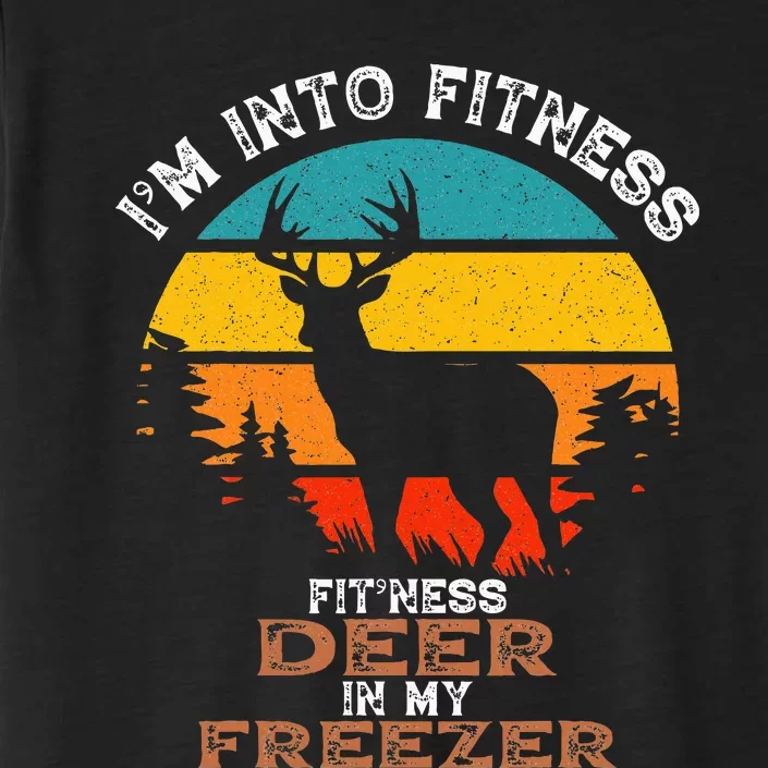 Deer Hunting IM Into Fitness Deer Freezer Funny Hunter Dad ChromaSoft Performance T-Shirt