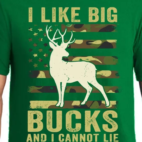 Deer Huntingshirt I Like Big Bucks & Cannot Lie Funny Dad Pajama Set