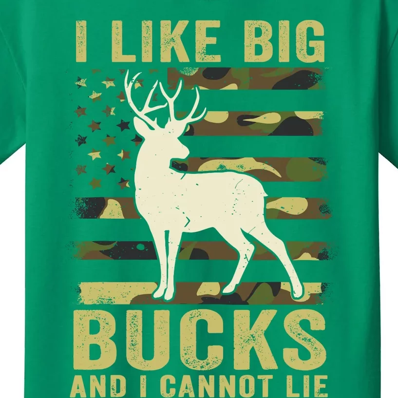 Deer Huntingshirt I Like Big Bucks & Cannot Lie Funny Dad Kids T-Shirt