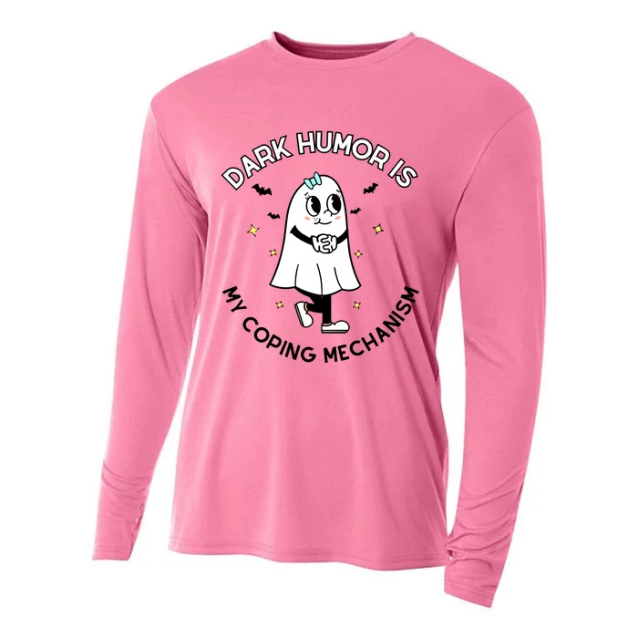 Dark Humor Is My Coping Mechanism Cooling Performance Long Sleeve Crew