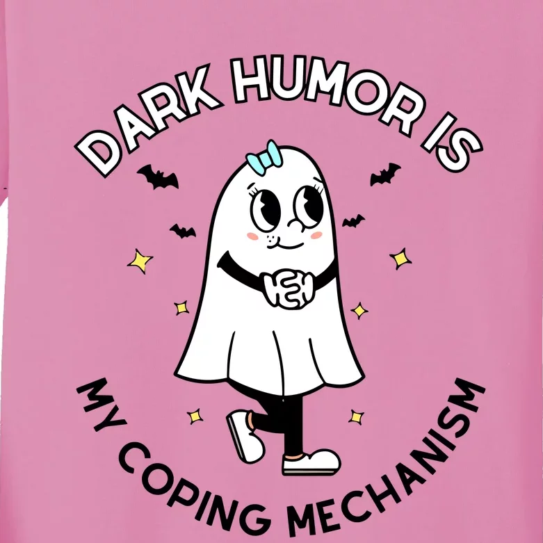 Dark Humor Is My Coping Mechanism Kids Long Sleeve Shirt