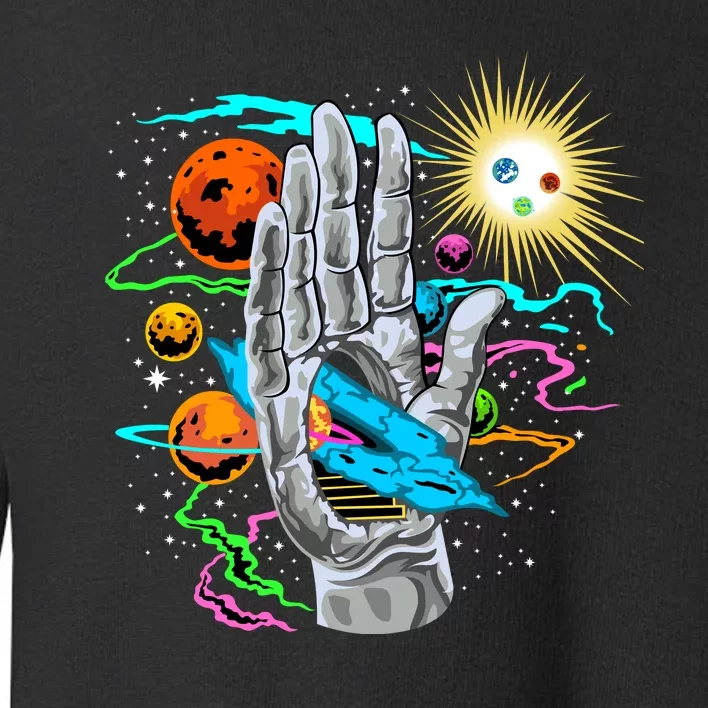 Divine Hand In Space Toddler Sweatshirt