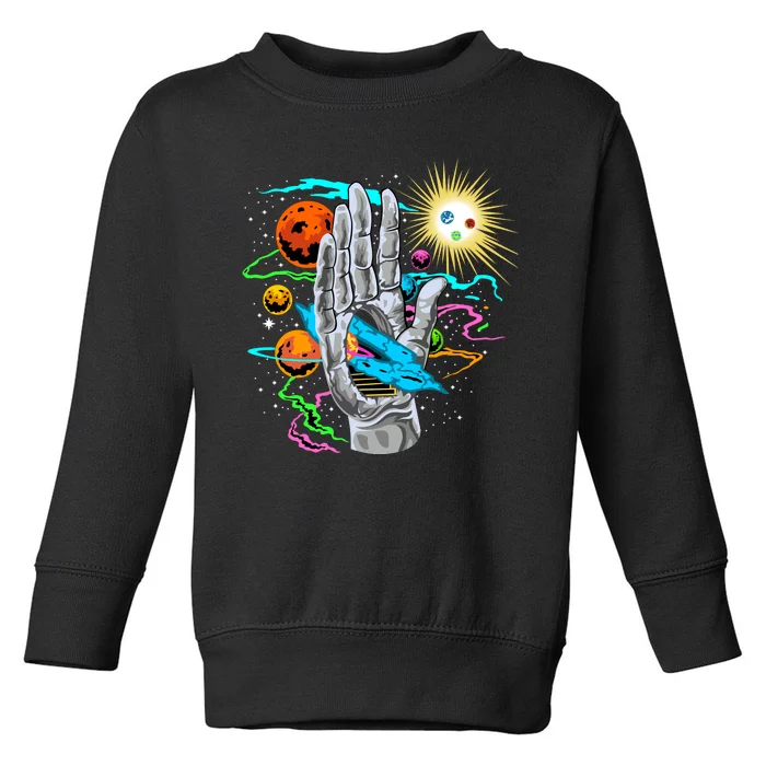 Divine Hand In Space Toddler Sweatshirt