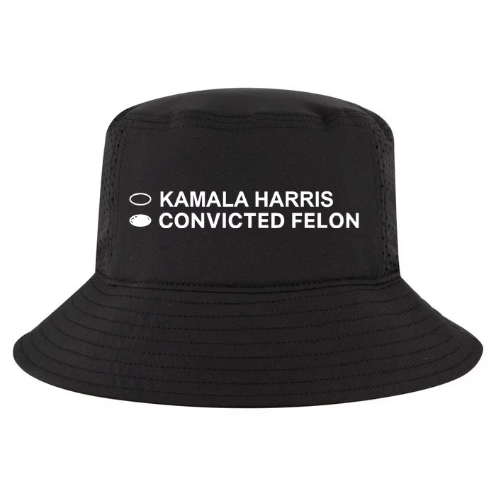 David Harris Jr Wearing Kamala Harris Convicted Felon Cool Comfort Performance Bucket Hat