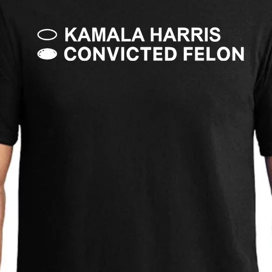 David Harris Jr Wearing Kamala Harris Convicted Felon Pajama Set