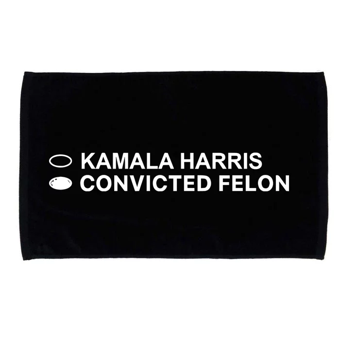 David Harris Jr Wearing Kamala Harris Convicted Felon Microfiber Hand Towel