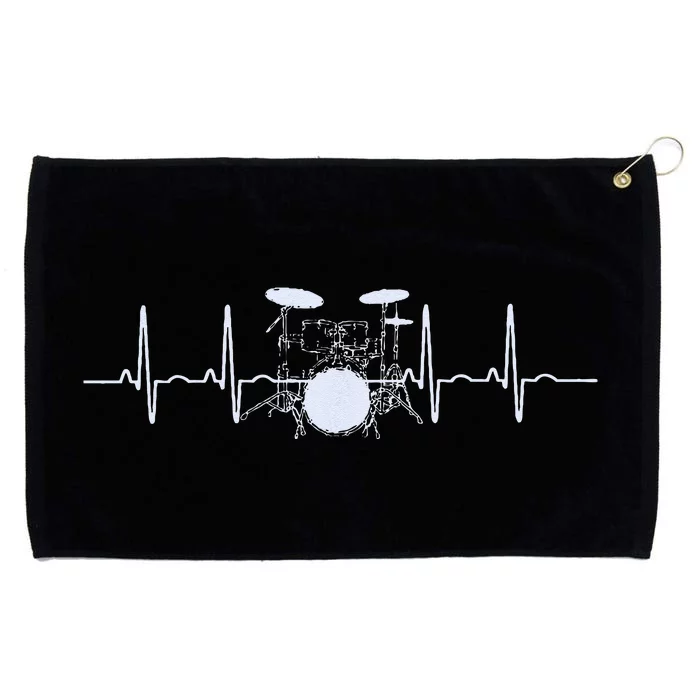 Drum Heartbeat Lifeline Music Lover Gift Drummer Grommeted Golf Towel