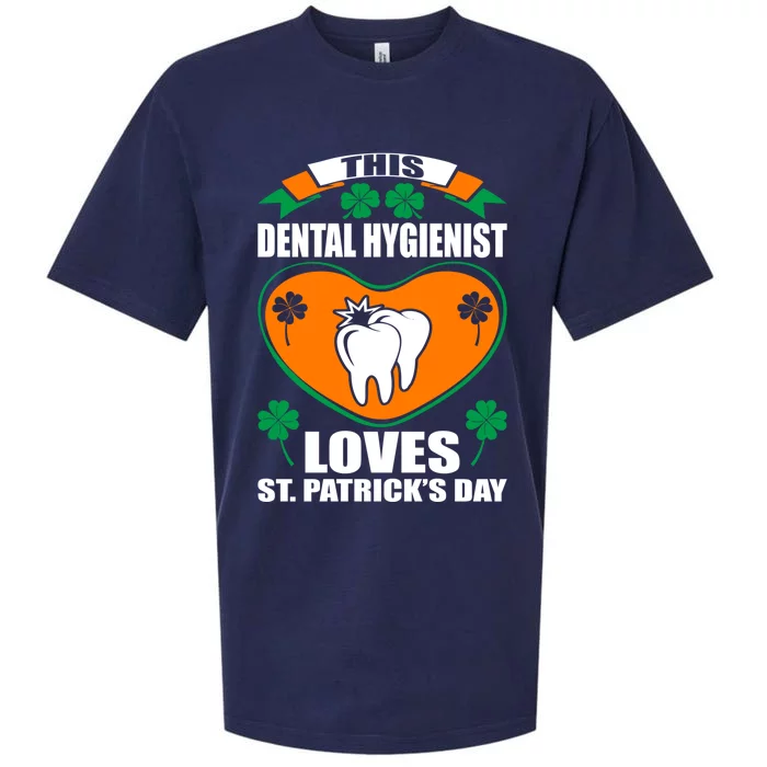 Dental Hygienist Loves St Patrick Day Irish Gift Sueded Cloud Jersey T-Shirt