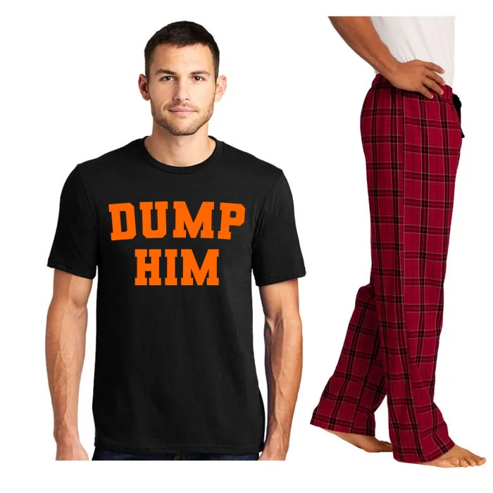 Dump Him Light Blue Orange Meme Iconic Music Pajama Set