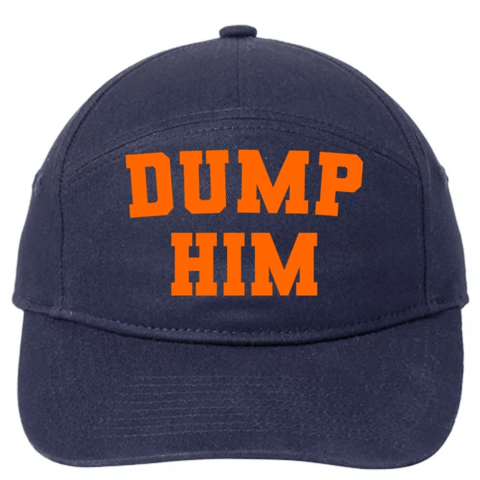 Dump Him Light Blue Orange Meme Iconic Music 7-Panel Snapback Hat