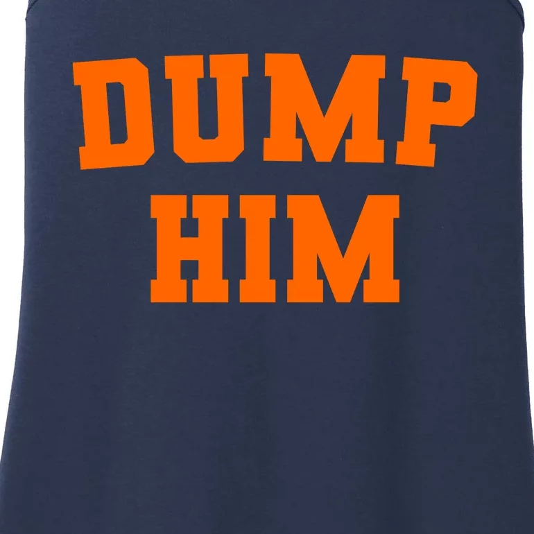 Dump Him Light Blue Orange Meme Iconic Music Ladies Essential Tank