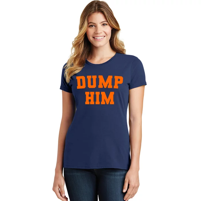 Dump Him Light Blue Orange Meme Iconic Music Women's T-Shirt