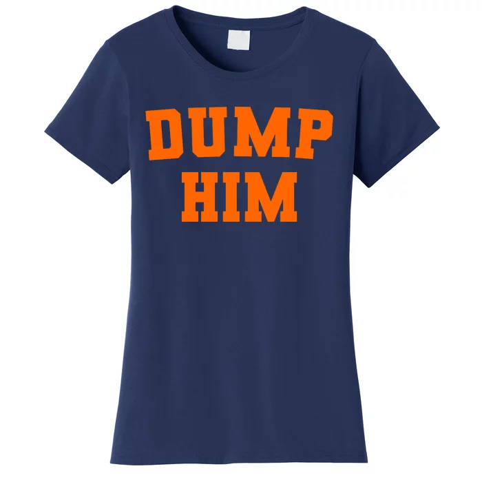 Dump Him Light Blue Orange Meme Iconic Music Women's T-Shirt