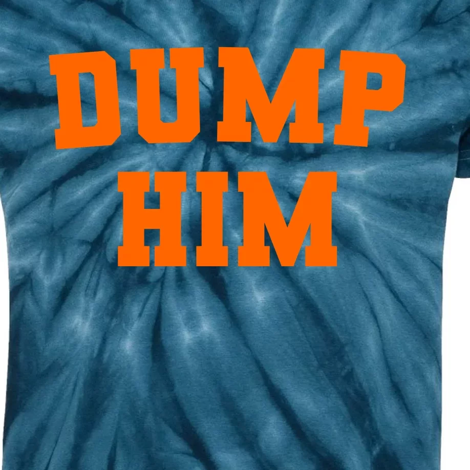 Dump Him Light Blue Orange Meme Iconic Music Kids Tie-Dye T-Shirt