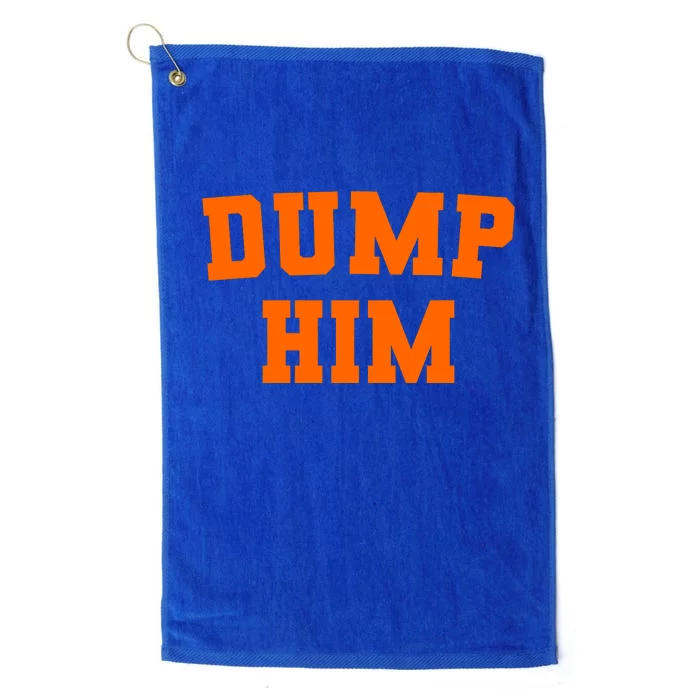 Dump Him Light Blue Orange Meme Iconic Music Platinum Collection Golf Towel