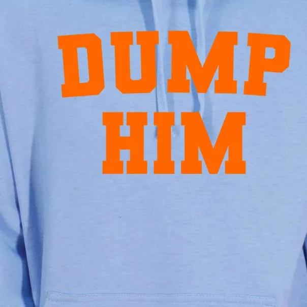 Dump Him Light Blue Orange Meme Iconic Music Unisex Surf Hoodie