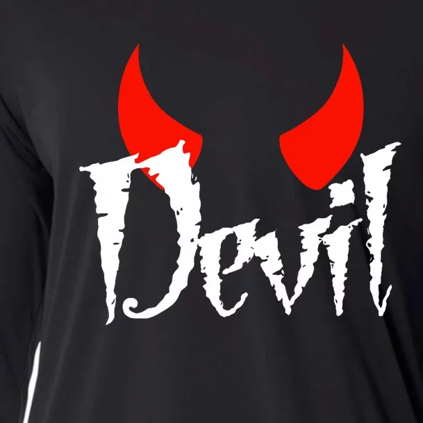 Devil Halloween Matching Couple Girlfriend Cooling Performance Long Sleeve Crew