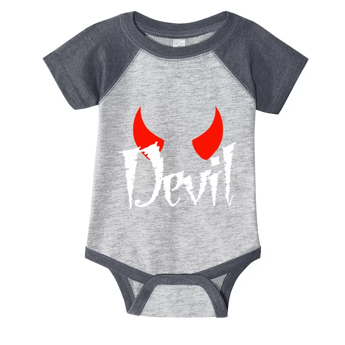 Devil Halloween Matching Couple Girlfriend Infant Baby Jersey Bodysuit