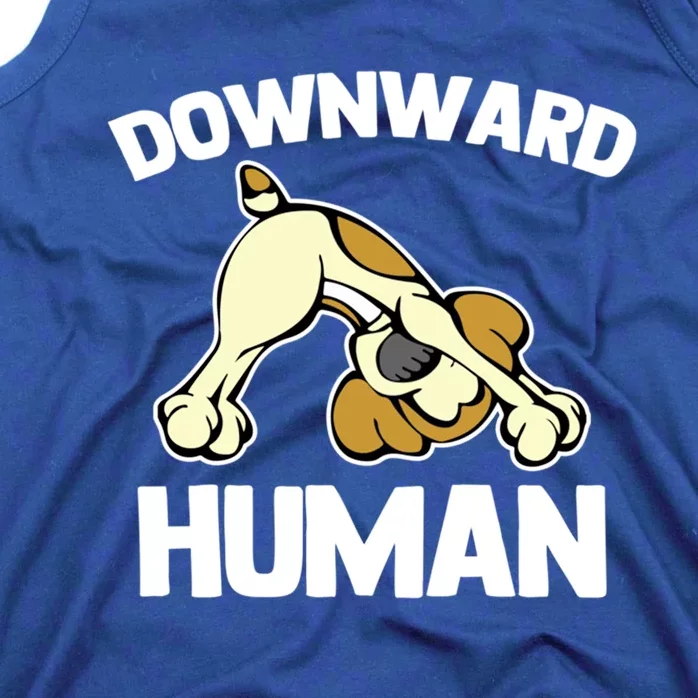 Downward Hu Meaningful Gift Funny Yoga Dog Sarcastic Saying Cute Yoga Cool Gift Tank Top