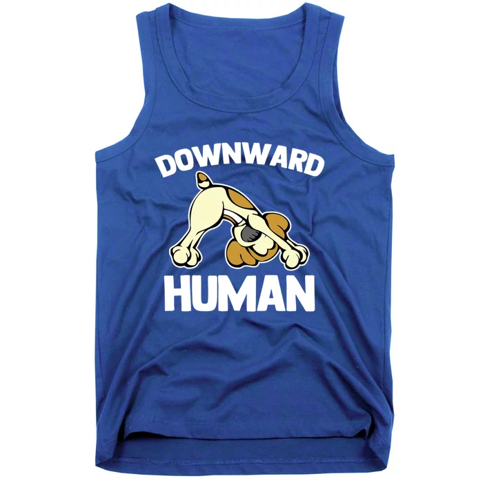 Downward Hu Meaningful Gift Funny Yoga Dog Sarcastic Saying Cute Yoga Cool Gift Tank Top