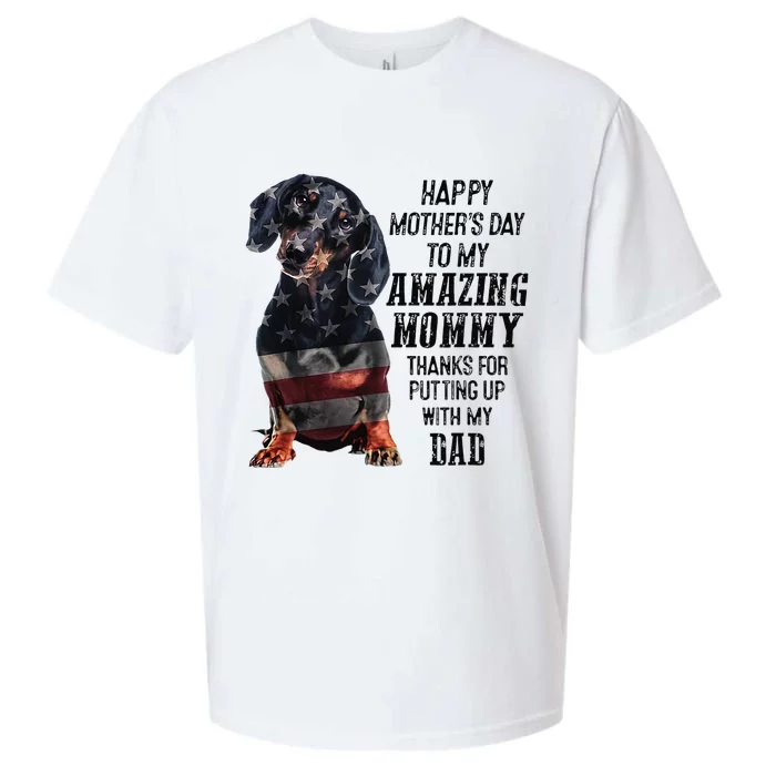 Dachshund Happy Mother's Day To My Amazing Mommy Sueded Cloud Jersey T-Shirt