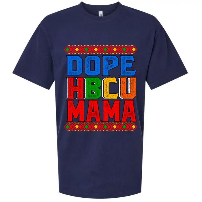 Dope Hbcu Mama Historically Black College Mom Gift Sueded Cloud Jersey T-Shirt