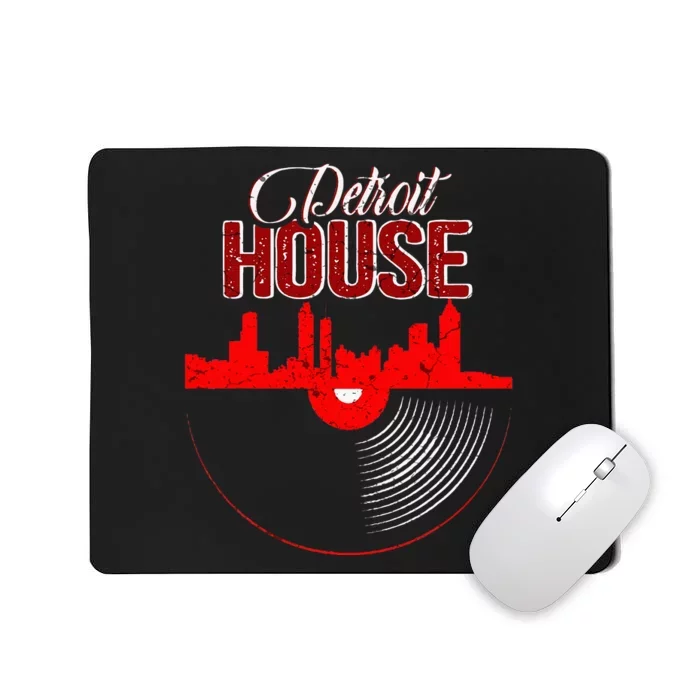 Detroit House Music Vinyl LP Mousepad