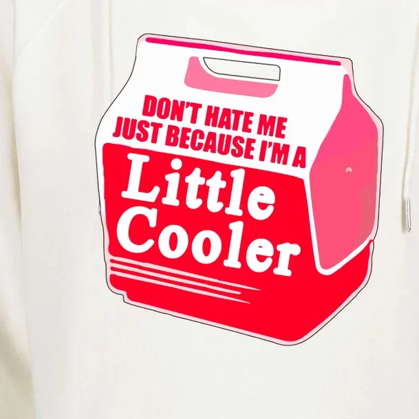 Don't Hate Me Because I'm A Little Cooler Womens Funnel Neck Pullover Hood