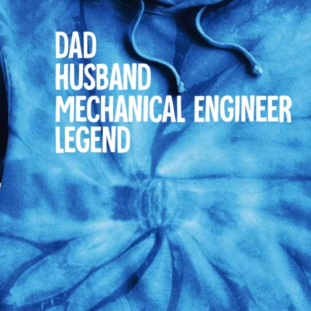 Dad Husband Mechanical Engineer Gift Tie Dye Hoodie