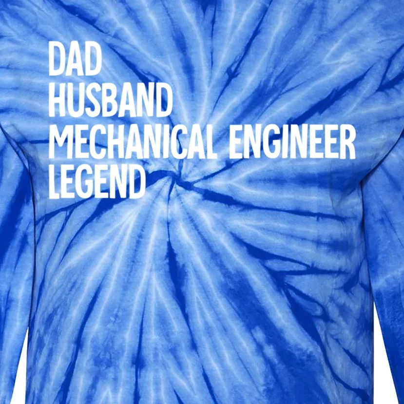 Dad Husband Mechanical Engineer Gift Tie-Dye Long Sleeve Shirt