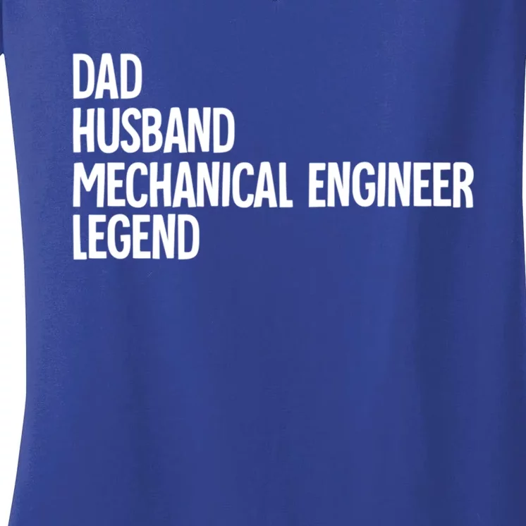 Dad Husband Mechanical Engineer Gift Women's V-Neck T-Shirt