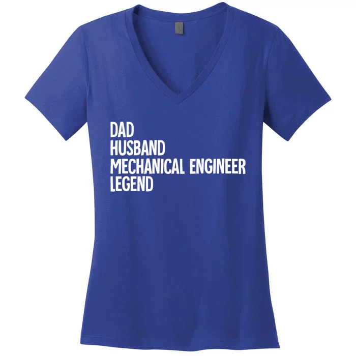 Dad Husband Mechanical Engineer Gift Women's V-Neck T-Shirt