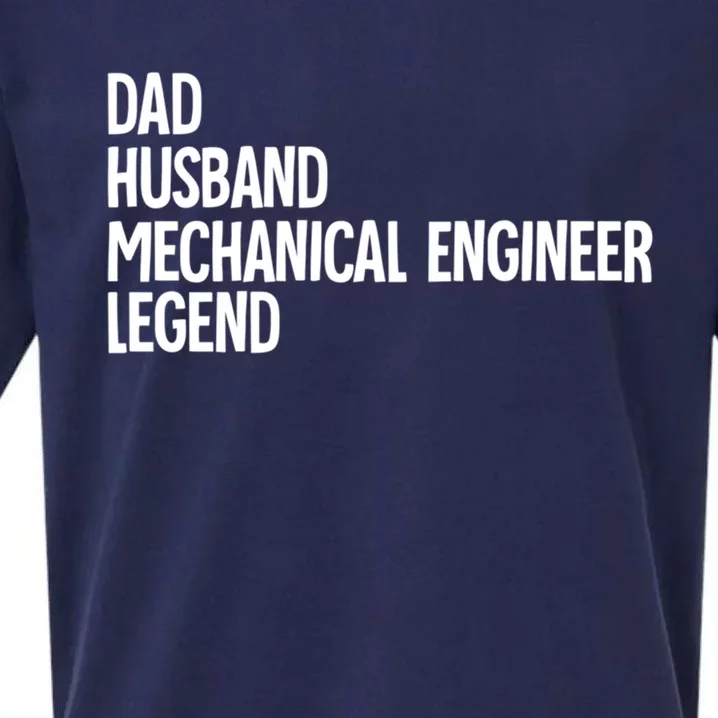 Dad Husband Mechanical Engineer Gift Sueded Cloud Jersey T-Shirt