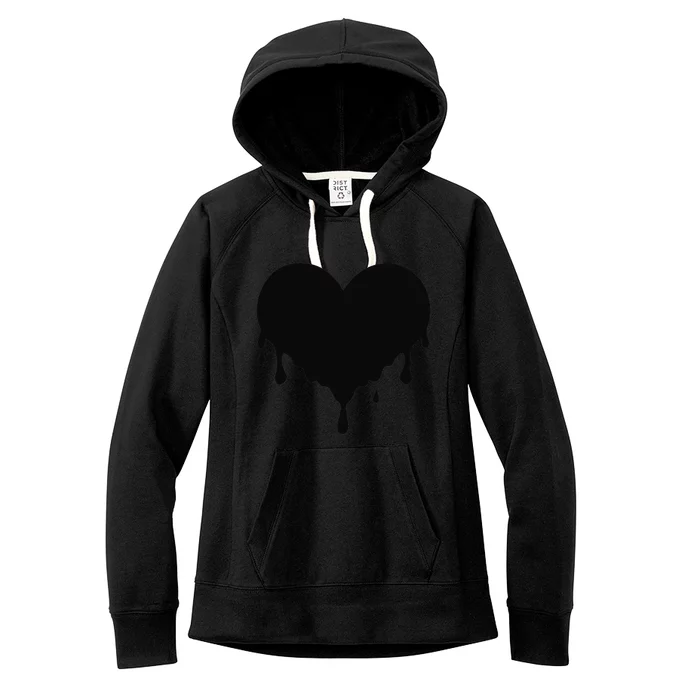 Dripping Heart Melting Heart Women's Fleece Hoodie