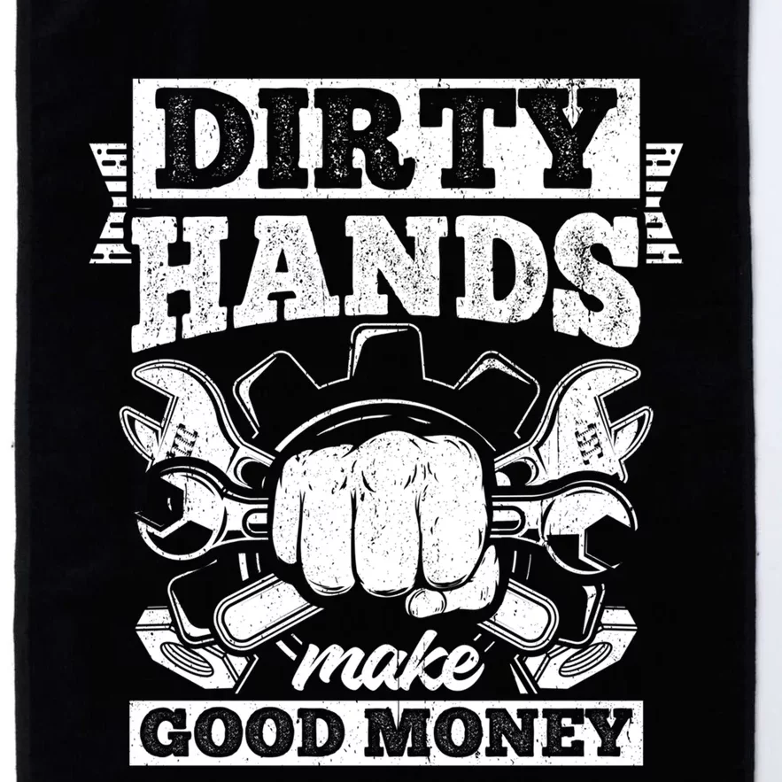 Dirty Hands Make CleanMoney Funny Repair Mechanic Gift Platinum Collection Golf Towel