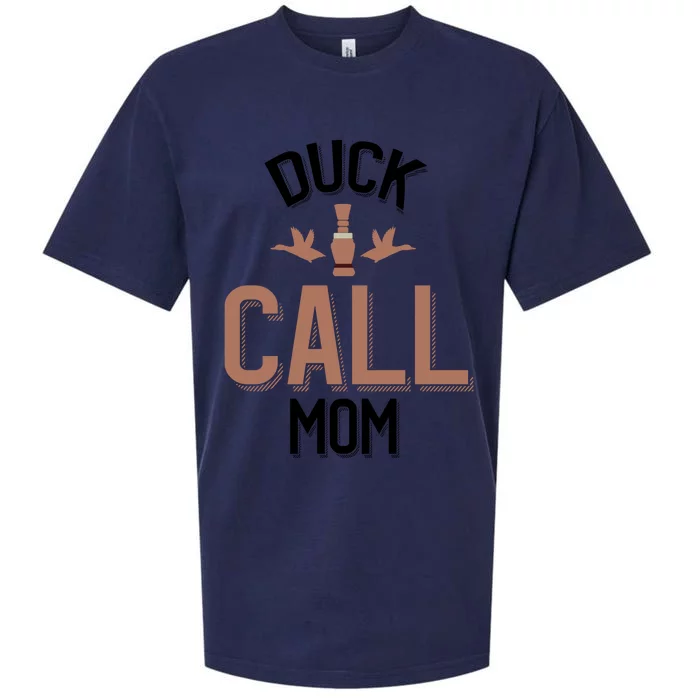 Duck Hunting Mom Duck Calling Mom Gift Sueded Cloud Jersey T-Shirt